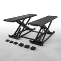 Car Lift Engineered for Heavy-Duty Performance, 7000 lb Capacity, Carbon Steel Frame, 26.8 In Max Height