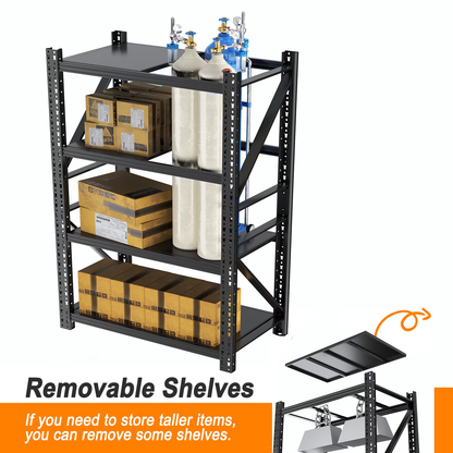 Heavy Duty Garage Shelving,73"H 3000LBS Load Capacity Metal Garage Storage Shelves Adjustable Industrial Shelving Unit for Garage,Warsehouse,Workshop
