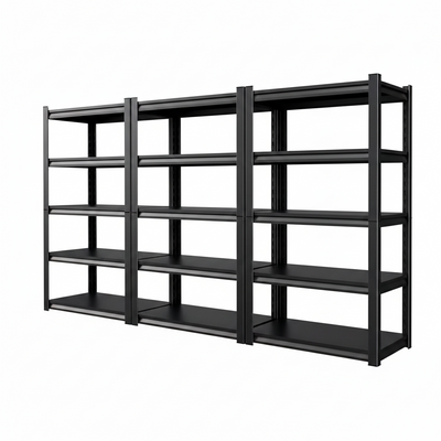 71.2''H Storage Shelves, 2500Lbs Garage Shelving,Adjustable Heavy Duty Shelving Unit,5Tire Tall Garage Shelves，Metal Standing Shelf Units,Utility Rack for Kitchen Warehouse Industrial Basement 3 Pack