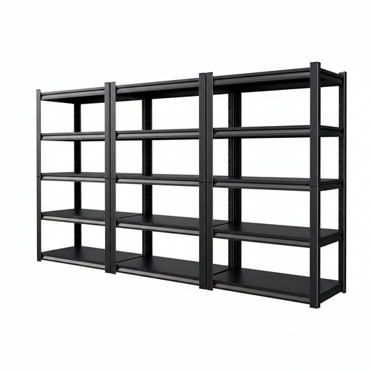 71.2''H Storage Shelves, 2500Lbs Garage Shelving,Adjustable Heavy Duty Shelving Unit,5Tire Tall Garage Shelves，Metal Standing Shelf Units,Utility Rack for Kitchen Warehouse Industrial Basement 3 Pack