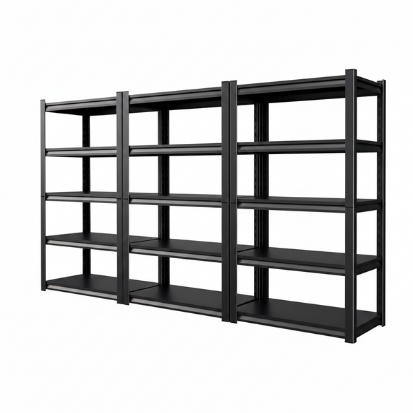 71.2''H Storage Shelves, 2500Lbs Garage Shelving,Adjustable Heavy Duty Shelving Unit,5Tire Tall Garage Shelves，Metal Standing Shelf Units,Utility Rack for Kitchen Warehouse Industrial Basement 3 Pack